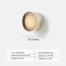 GobekUsa Amber Jelly LED Wall Sconce Light for Bedside Room Decor, Smoke Grey