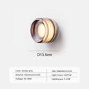 GobekUsa Amber Jelly LED Wall Sconce Light for Bedside Room Decor, Smoke Grey