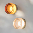 GobekUsa Amber Jelly LED Wall Sconce Light for Bedside Room Decor, Smoke Grey