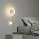 GobekUsa LED Wall Clock Sconce for Bedroom Living Room Home Decor Lighting