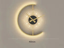 GobekUsa LED Wall Clock Sconce for Bedroom Living Room Home Decor Lighting