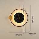 GobekUsa LED Wall Clock Sconce for Bedroom Living Room Home Decor Lighting