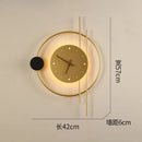 GobekUsa LED Wall Clock Sconce for Bedroom Living Room Home Decor Lighting