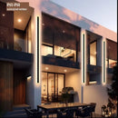 GobekUsa Aluminum Waterproof LED Outdoor Wall Lamp IP65 IP68 for Villa Courtyard