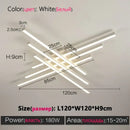 GobekUsa Black Chandelier LED Ceiling Lamp: Nordic Minimalist Square Living Room & Bedroom Lights