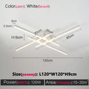 GobekUsa Black Chandelier LED Ceiling Lamp: Nordic Minimalist Square Bedroom Living Room Lighting