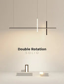 GobekUsa Dimmable LED Pendant Lights: Modern Minimalist Chandelier for Kitchen, Office, Dining Room