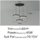 GobekUsa Black Finish LED Pendant Lights for Home Decoration Indoor Lighting