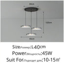 GobekUsa Black Finish LED Pendant Lights for Home Decoration Indoor Lighting