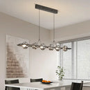 GobekUsa Glass LED Chandelier Pendant Light for Home Bedroom Foyer Lighting