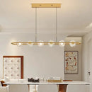 GobekUsa Glass LED Chandelier Pendant Light for Home Bedroom Foyer Lighting