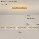 GobekUsa Glass LED Chandelier Pendant Light for Home Bedroom Foyer Lighting