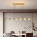 GobekUsa Glass LED Chandelier Pendant Light for Home Bedroom Foyer Lighting