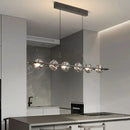 GobekUsa Glass LED Chandelier Pendant Light for Home Bedroom Foyer Lighting