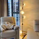 GobekUsa Glass Shade LED Floor Lamp for Home Decor, Living Room, Bedroom, Minimalist Design