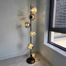GobekUsa Glass Shade LED Floor Lamp for Home Decor, Living Room, Bedroom, Minimalist Design