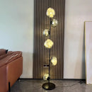 GobekUsa Glass Shade LED Floor Lamp for Home Decor, Living Room, Bedroom, Minimalist Design