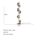 GobekUsa Glass Shade LED Floor Lamp for Home Decor, Living Room, Bedroom, Minimalist Design