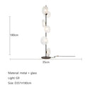 GobekUsa Glass Shade LED Floor Lamp for Home Decor, Living Room, Bedroom, Minimalist Design