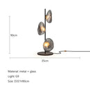 GobekUsa Glass Shade LED Floor Lamp for Home Decor, Living Room, Bedroom, Minimalist Design