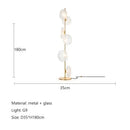 GobekUsa Glass Shade LED Floor Lamp for Home Decor, Living Room, Bedroom, Minimalist Design