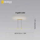 GobekUsa Adjustable LED Pendant Light in Black/Gold for Office Dining Living Room