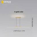 GobekUsa Adjustable LED Pendant Light in Black/Gold for Office Dining Living Room