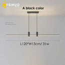 GobekUsa Adjustable LED Pendant Light in Black/Gold for Office Dining Living Room