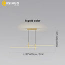 GobekUsa Adjustable LED Pendant Light in Black/Gold for Office Dining Living Room
