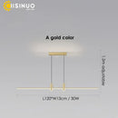 GobekUsa Adjustable LED Pendant Light in Black/Gold for Office Dining Living Room