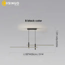 GobekUsa Adjustable LED Pendant Light in Black/Gold for Office Dining Living Room