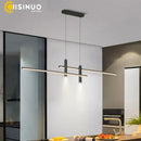 GobekUsa Adjustable LED Pendant Light in Black/Gold for Office Dining Living Room