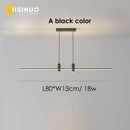 GobekUsa Adjustable LED Pendant Light in Black/Gold for Office Dining Living Room