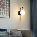 GobekUsa Frosted Glass Ball LED Wall Lamp for Bedroom and Corridor