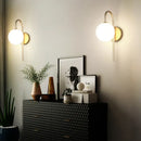 GobekUsa Frosted Glass Ball LED Wall Lamp for Bedroom and Corridor