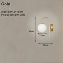 GobekUsa Frosted Glass Ball LED Wall Lamp for Bedroom and Corridor