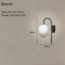 GobekUsa Frosted Glass Ball LED Wall Lamp for Bedroom and Corridor