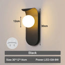 GobekUsa Frosted Glass Ball LED Wall Lamp for Bedroom and Corridor