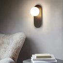 GobekUsa Frosted Glass Ball LED Wall Lamp for Bedroom and Corridor