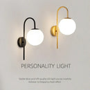 GobekUsa Frosted Glass Ball LED Wall Lamp for Bedroom and Corridor