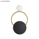 GobekUsa Modern LED Metal Wall Mounted Wall Light Fixture in Black with White/Yellow Lighting