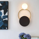 GobekUsa Modern LED Metal Wall Mounted Wall Light Fixture in Black with White/Yellow Lighting