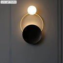 GobekUsa Modern LED Metal Wall Mounted Wall Light Fixture in Black with White/Yellow Lighting