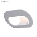 GobekUsa Simple Stylish Oval Shade Wall Lamp with Warm/White LED Lighting in Black/Grey