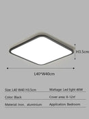 GobekUsa LED Ceiling Lamp: Modern Minimalist Rectangular Design for Living room, Bedroom, Indoor Lighting