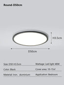 GobekUsa LED Ceiling Lamp: Modern Minimalist Rectangular Design for Living room, Bedroom, Indoor Lighting
