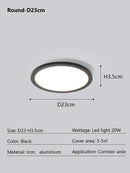 GobekUsa LED Ceiling Lamp: Modern Minimalist Rectangular Design for Living room, Bedroom, Indoor Lighting