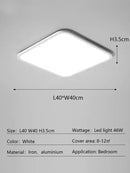 GobekUsa LED Ceiling Lamp: Modern Minimalist Rectangular Design for Living room, Bedroom, Indoor Lighting