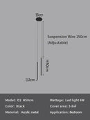 GobekUsa LED Pendant Lights: Modern Minimalist Bedroom Chandelier Lamps for Living Room Décor