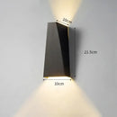 Modern minimalist black led wall lamp bedroom reading light by Decorbites